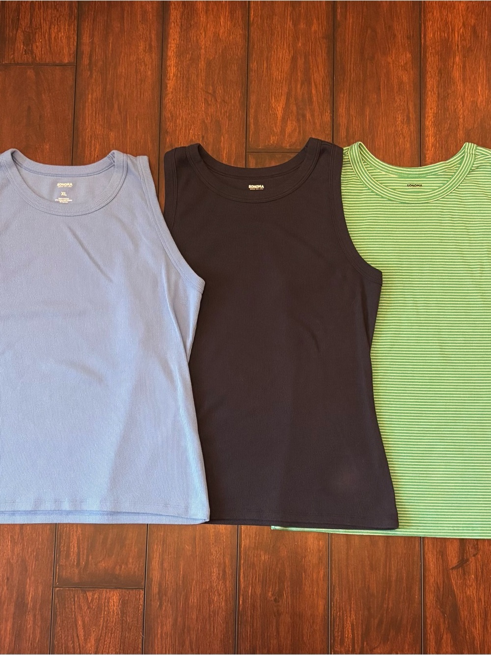 Sonoma Goods for Life XL 3-Piece Ribbed Tank Top Set